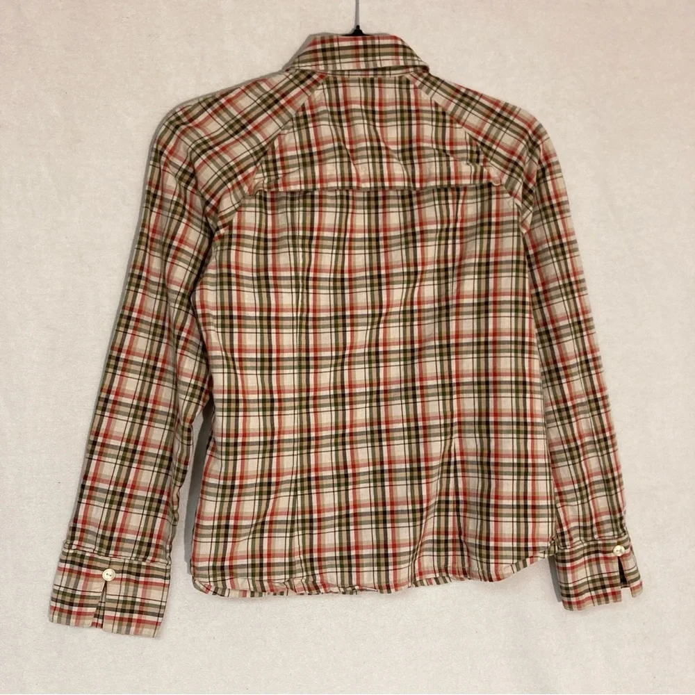 Pendleton Women’s Plaid Shirt Collared Pockets Multicolor Cotton Sz P - Picture 2 of 13